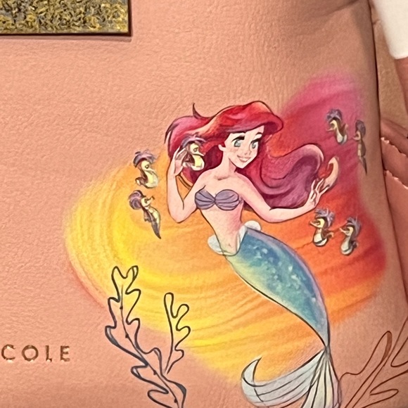 Danielle Nicole Disney Mermaid Coral Mini Backpack - Picture 6 of 8
